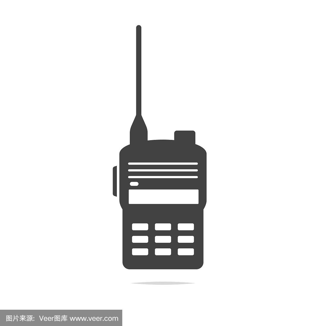 對講機圖標矢量隔離